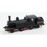 Kit or scratch built black LMS (ex LNWR) 3 rail 12vDC 2-4-2 tank loco No.