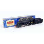 LT25 H-Dublo 3-rail 2-8-0 loco and tender 8F freight BR 48158, 1/2" motor,