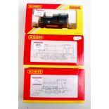 A Hornby R2226 BR black Class J94 0-6-0ST No. 68074, R3065 BR blue Class 06 0-4-0 diesel shunter No.