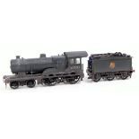 Kit built brass finescale 2 rail BR weathered black class D15 Claud Hamilton 4-4-0 No.