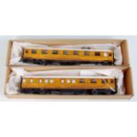 A pair of well built Gresley teak LNER 61' 6" Restaurant cars, one with kitchen,