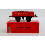 Hornby 1931-6 Coal Wagon with red body and gold 'Meccano' transfer (G-VG)