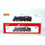 A Hornby R2397A LMS black Fowler 2-6-4T No. 2321, and R2635 Stanier 2-6-4T No.