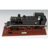 A Henschel 45mm gauge 2-6-2 tank locomotive originally live steam,