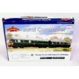 Bachmann Rural Commuter 2 car class 105 DMU set in BR green with small yellow panels with