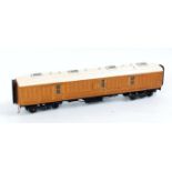 LNER teak kit or scratch built full brake - buffers not fitted (VG-E)