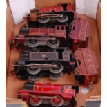 A small tray of Hornby c/w locos including 1934-46 M1 red base and boiler loco only,