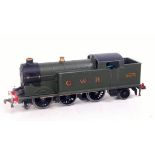 EDL7 postwar H-Dublo 3 rail 0-6-2 tank loco 6699 GWR 1/2" motor on tanksides dull appearance but