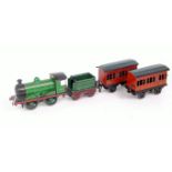 Marklin 0-4-0 green c/w loco No.