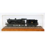 Brass kit built BR weathered black Claud Hamilton 4-4-0 with tender finescale 2 rail No.