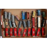 27 Hornby wagons, and 3 Freightliner containers, including 9 Texaco tankers (VG, No boxes,