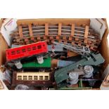 A small tray of French LR items including SNCF 0-4-0 c/w loco PLM and Pullman coaches,