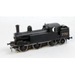 Scratch built black LMS (ex LNWR) 3 rail 12vDC 0-6-2 coal tank No.