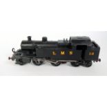 Scratch built black LMS 12vDC 3 rail Fowler 2-6-2 tank loco No.