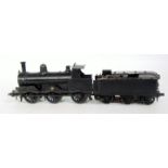 Scratch built black LMS (ex LNWR) 3 rail 12vDC 0-6-0 Cauliflower No.