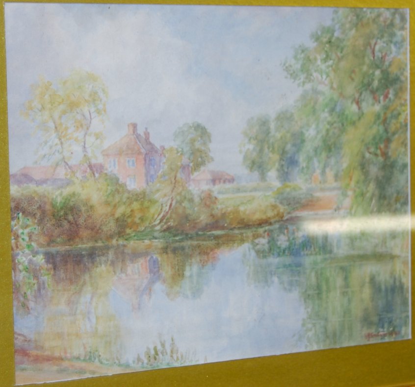 Robert John Gedge - Pair; River landscape studies, each signed lower right,