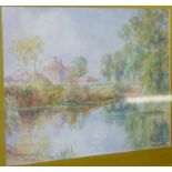 Robert John Gedge - Pair; River landscape studies, each signed lower right,