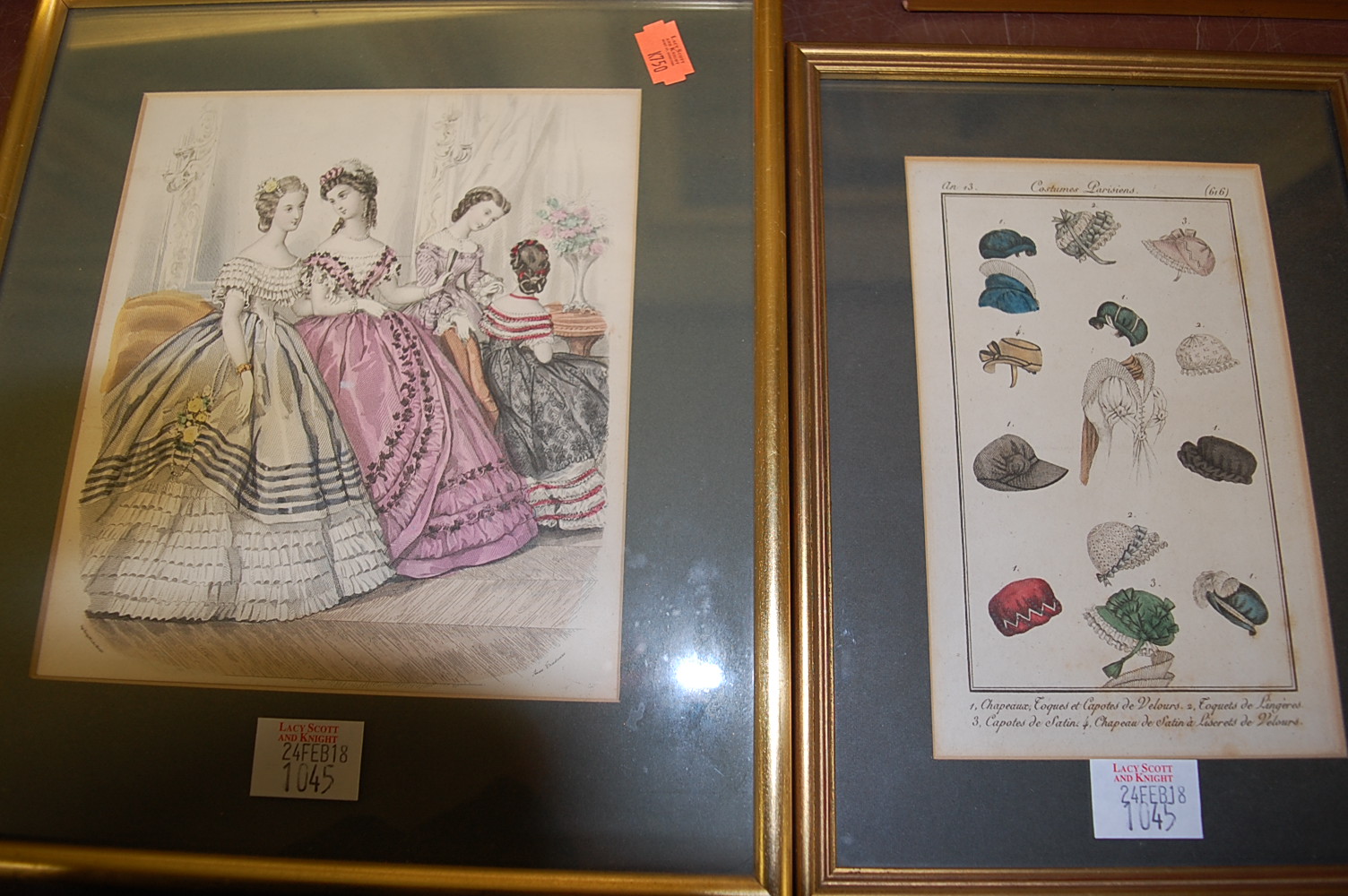 A quantity of 19th century fashion prints, all being hand-coloured engravings, - Image 3 of 5