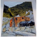 Isabelle Watson - Force Crag Mine, Braithwaite, pastel,