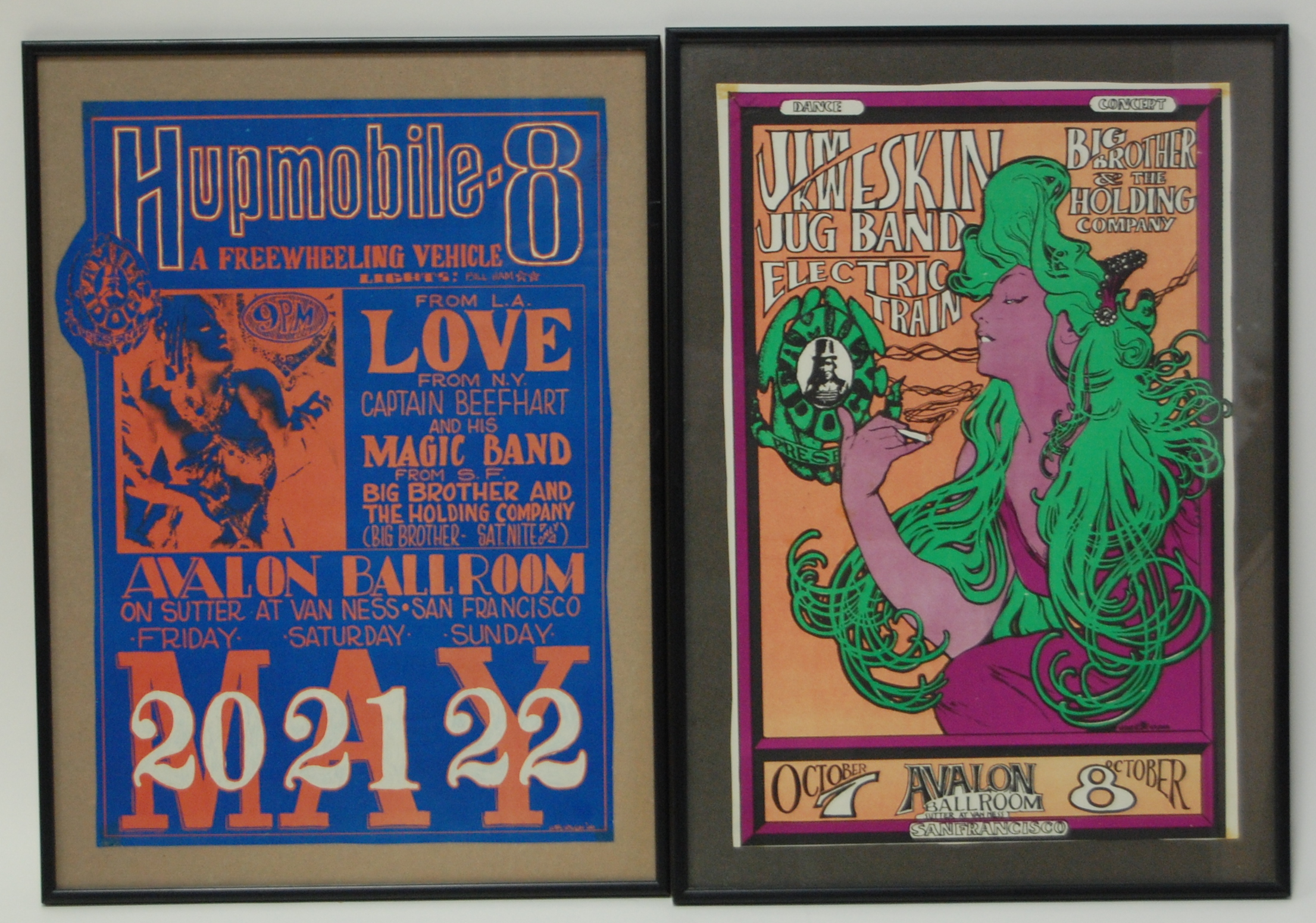 1966 Hupmobile-8 Avalon Ballroom screenprint poster,