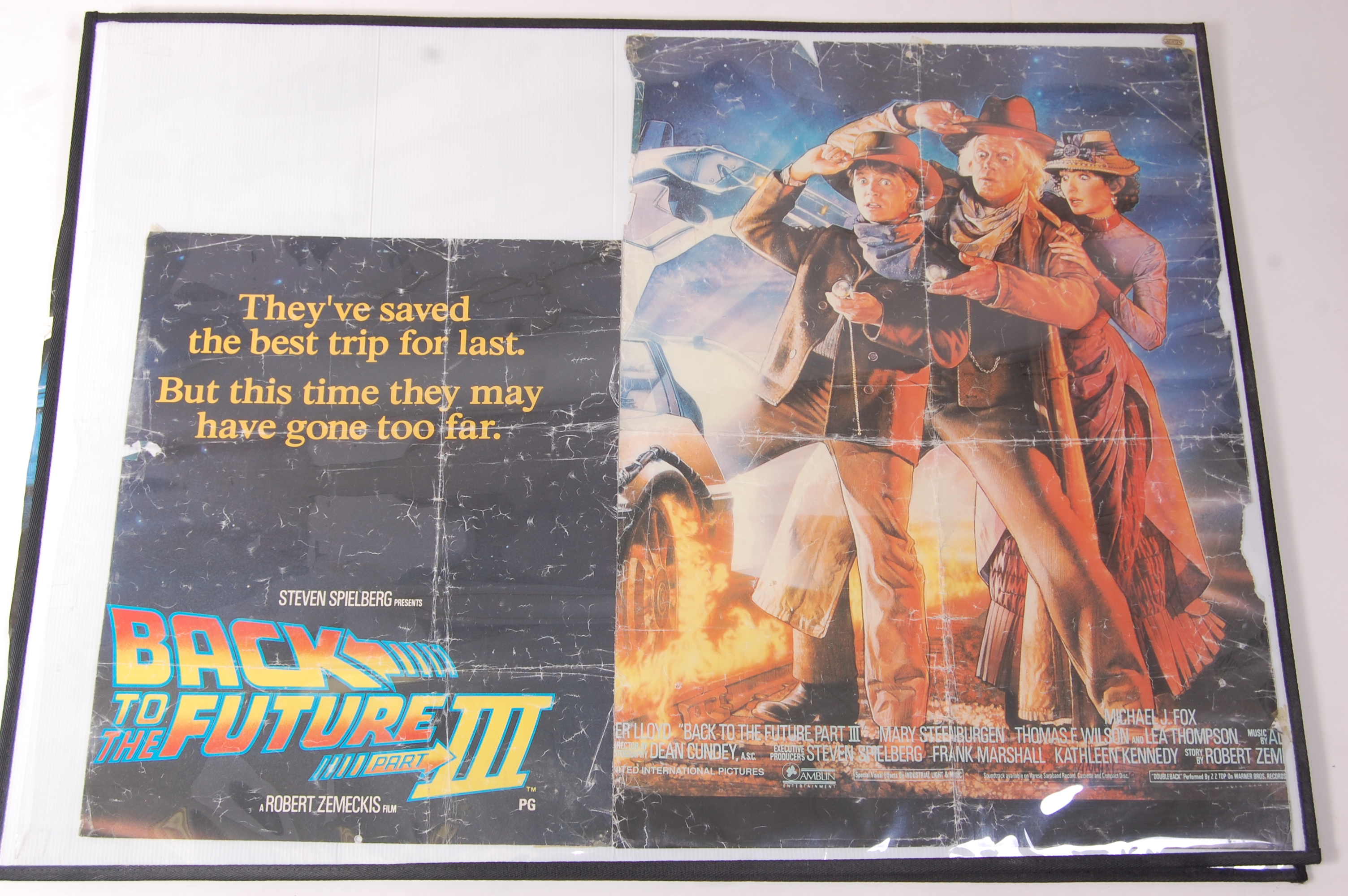 A 1985 Back to the Future UK release film poster, designed by Drew Struzan, - Image 3 of 3
