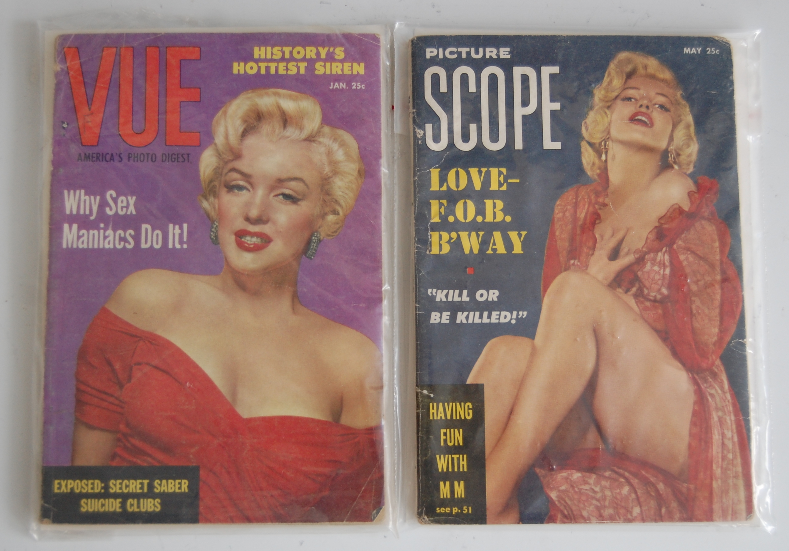 Marilyn Monroe interest - 1955 May issue of Picture Scope featuring Marilyn Monroe on front cover,