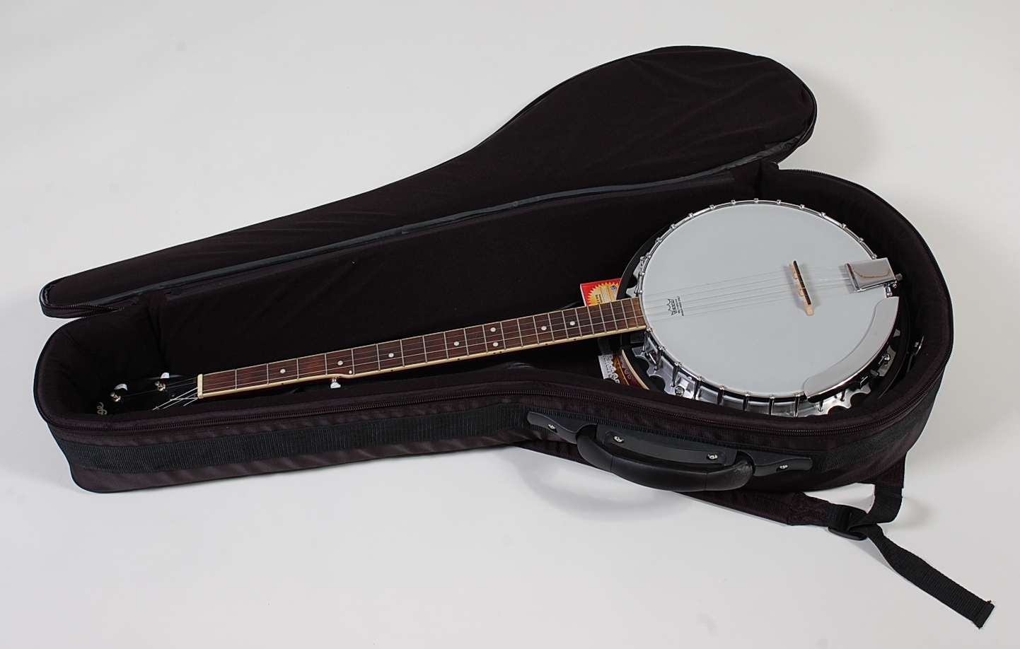 A five-string banjo by Vintage, with 'Reno' Weatherking banjo head, - Image 2 of 2