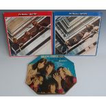 The Beatles 1962-66 Red album LP vinyl record, The Beatles 1967-1970 Blue album LP vinyl record,