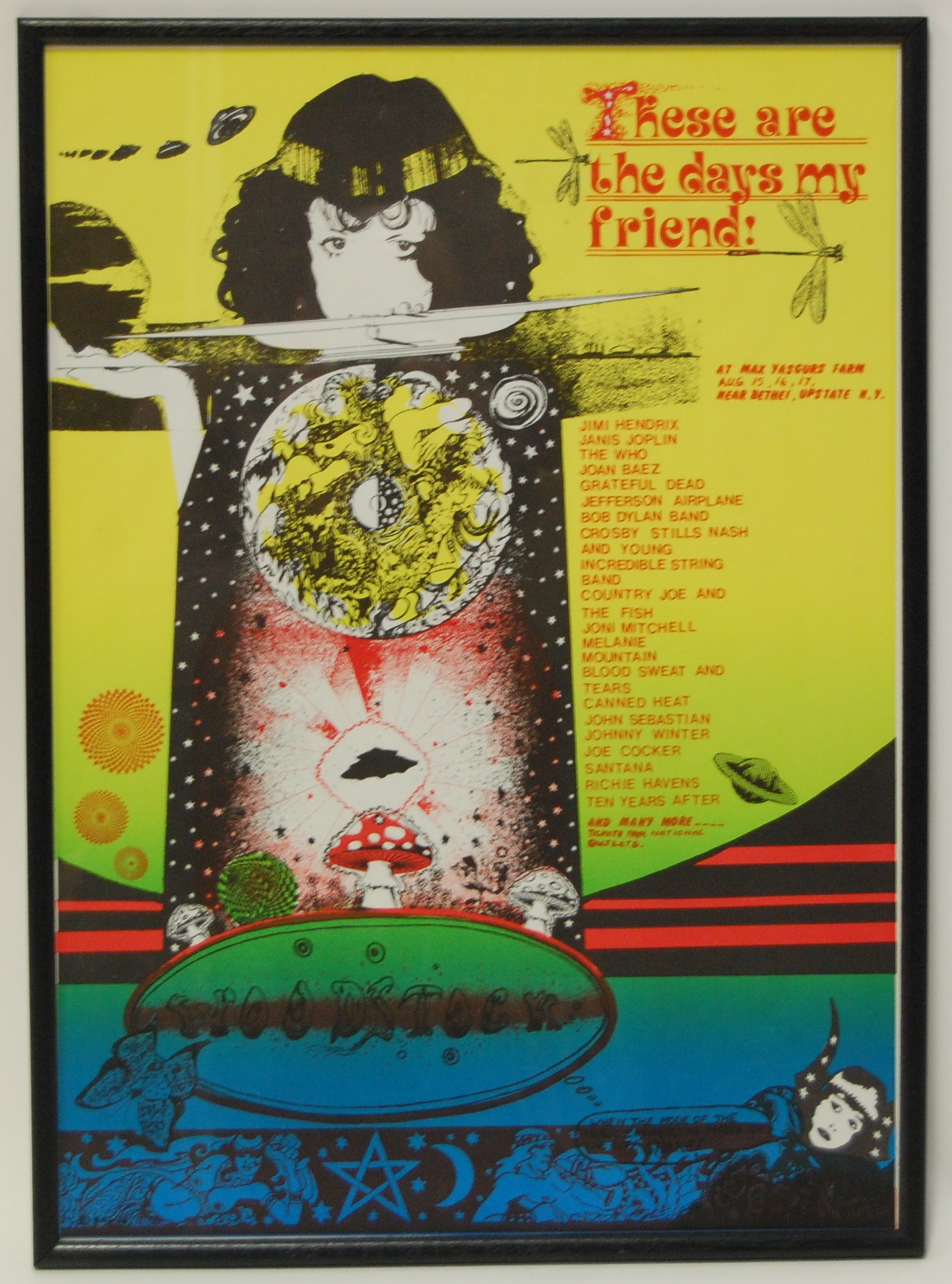 Woodstock, These are the Days My Friend, promotional poster, 43 x 60cm,