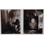 Two gelatin silver prints of Anthony Hopkins and Steven Berkoff by Alastair Thain,