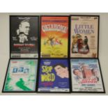 Six framed Churchill Theatre lobby card, comprising; Intent to Kill - 1990, Oklahoma - 1988,