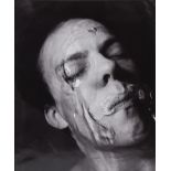 A gelatin silver print self-portrait by Alastair Thain, 74 x 61cm,