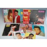 Collection of Elvis Presley LP, EP and 45 vinyl records,