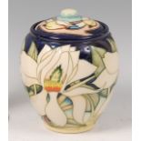 A contemporary Moorcroft Pottery ginger jar and cover by Emma Bossons,