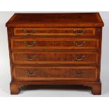 A walnut bachelors chest, in the early 18th century style,