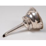 A George III silver two-piece wine funnel, of plain undecorated form, maker Moses Brent,