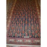 A Persian woollen hall runner of good size,