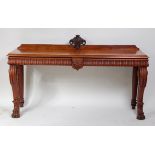 A William IV mahogany hall table,