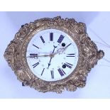 A 19th century French comtoise clock,