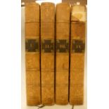 BOSWELL, Life of Johnson, 4 vols, London 1816, calf, spines chipped and one splitting,