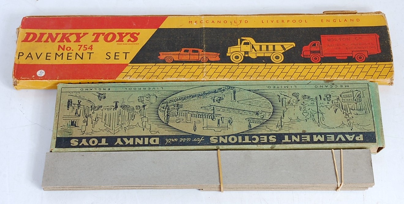 A collection of Dinky Toys accessories to include No. 754 Pavement set, No.