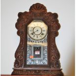A late 19th century American mantel clock by The Ansonia Clock Company of New York,