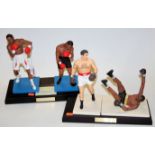 An Enduring Images figure of Lewis v. Tyson boxing tableau, limited edition No.