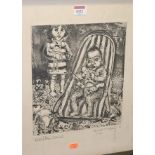 Robert MacDonald - Rachel and Sophie, lithograph, signed,