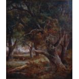 Attributed to Joseph Thors (circa 1835-1920) - Figure in a wooded glade,