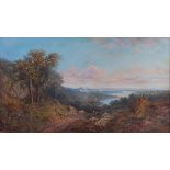 Alfred Augustus Glendening (1840-1910) - Harlech Castle, oil on canvas,