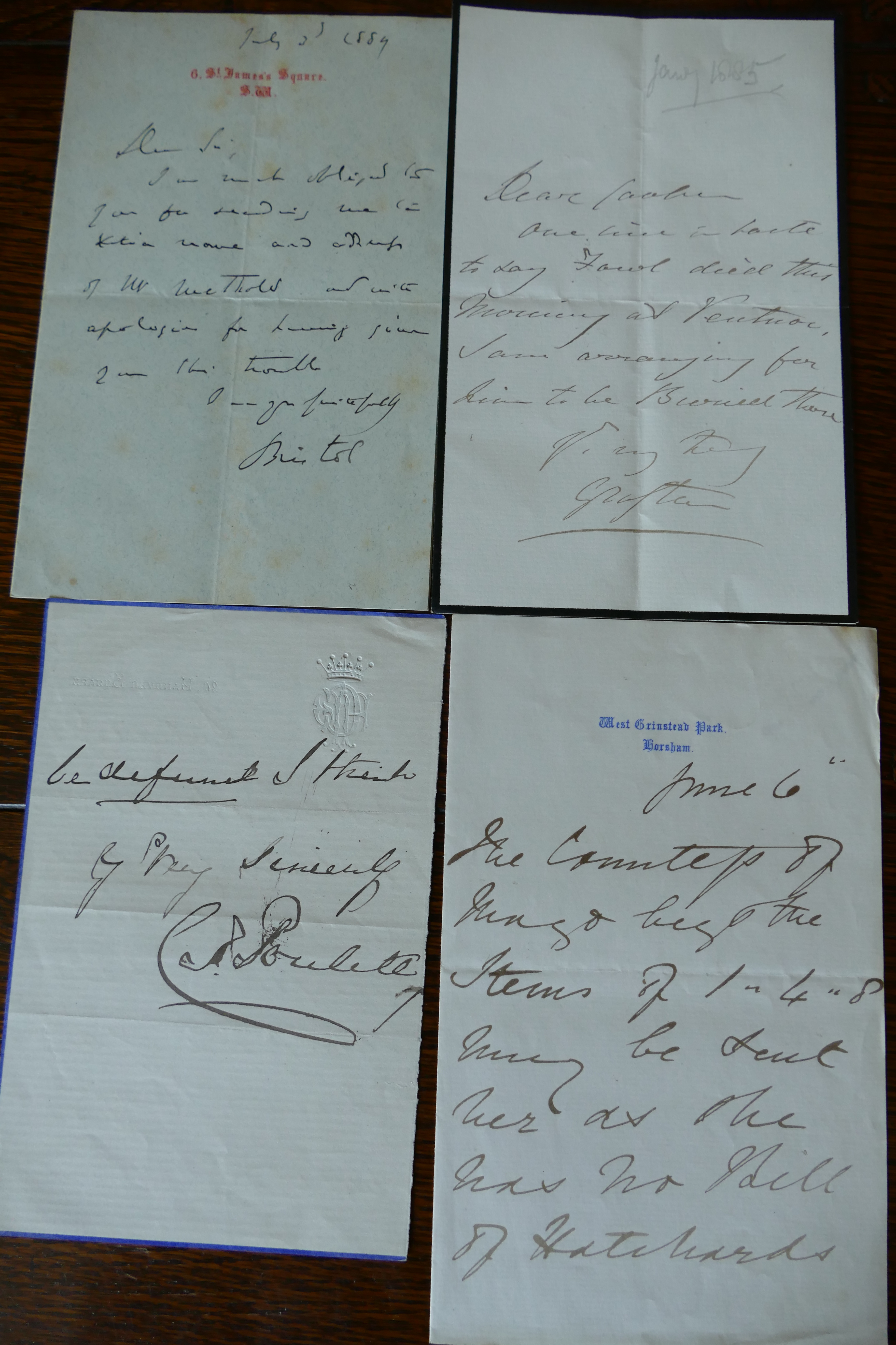 Collection of 18 letters and notes made by Frederick Methold, - Bild 4 aus 4