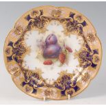 A Royal Worcester porcelain cabinet plate, painted by Richard Seabright, signed,