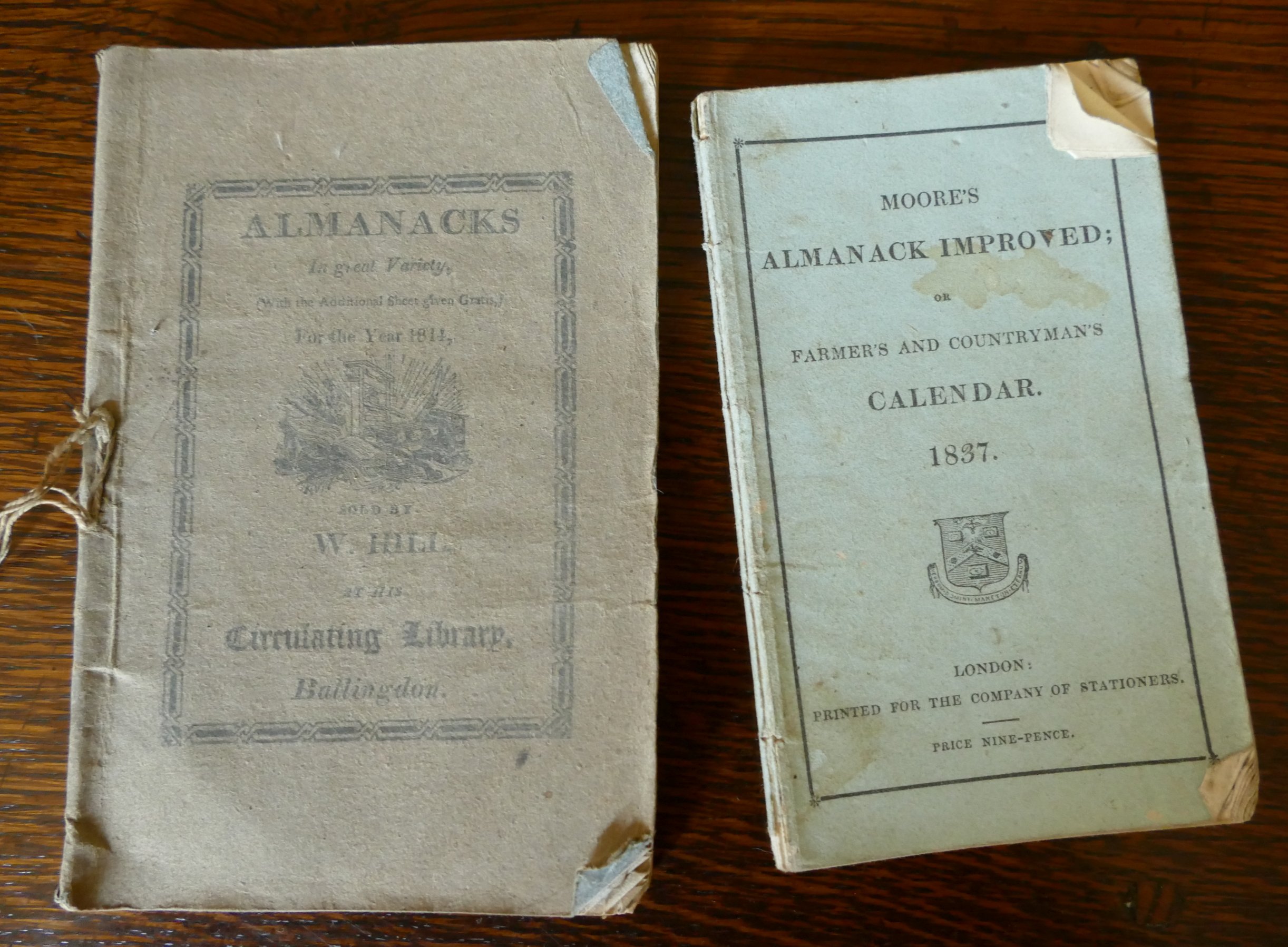 Vox Stellarum of a Loyal Almanac, 14 almanacs 1814 to 1845 with paper wraps, - Bild 2 aus 4