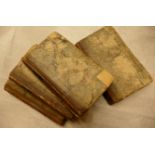 WALKER, John, Oxoniana, London 1807, 4 vols, 12mo, half calf, worn bindings, one board detached,